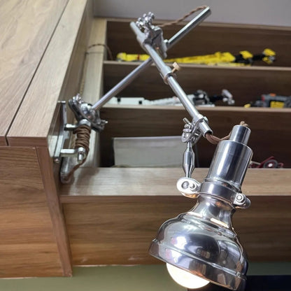 Bauhaus vintage silver wall lamp American Industrial Minimalist Adjustable wall lighting