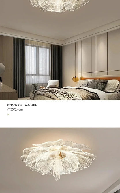 Flower Ceiling Light Bedroom Entrance Hallway Dining Room Lighting Fixture