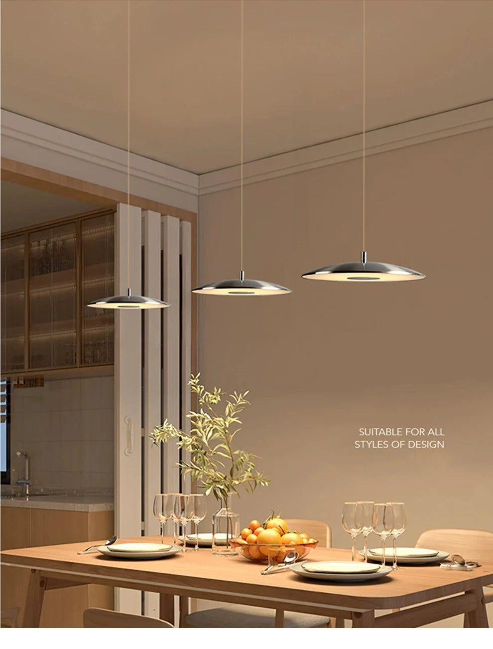 Modern UFO round pendant lamp flying saucer pendant lamp for dining room bar bedroom bedside simple designer art lamp