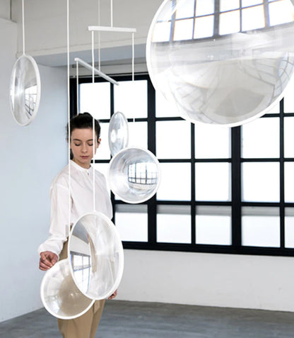 Yuji Okitsu Chandelier LED Round clear glass light replica designer furniture lighting lamp