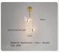 Nordic ring pendant light Acrylic butterfly lights Creative Gold luxury pendant light
