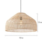 Natural Rattan wicker hanging lamp Chinese Style suspension