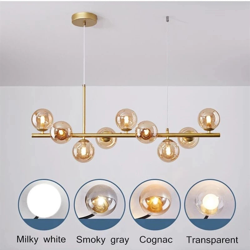 Linear Balls Chandelier