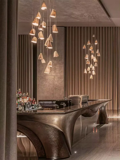 Nordic Minimalist ceramics chandelier Canada designer artistic creativity pendant lamp