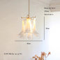 White Petal Glass Modern Romantic Artistic Ceiling Chandeliers Home LED Lighting Fixture Hanging Lamps for Living Room Decor