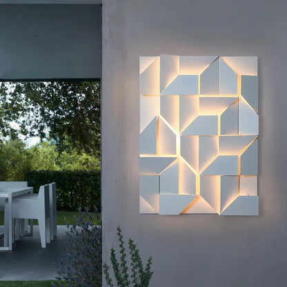 Outdoor Waterproof wall lamp Creativity 3D Model Led Sconce lights Square Wall lighting
