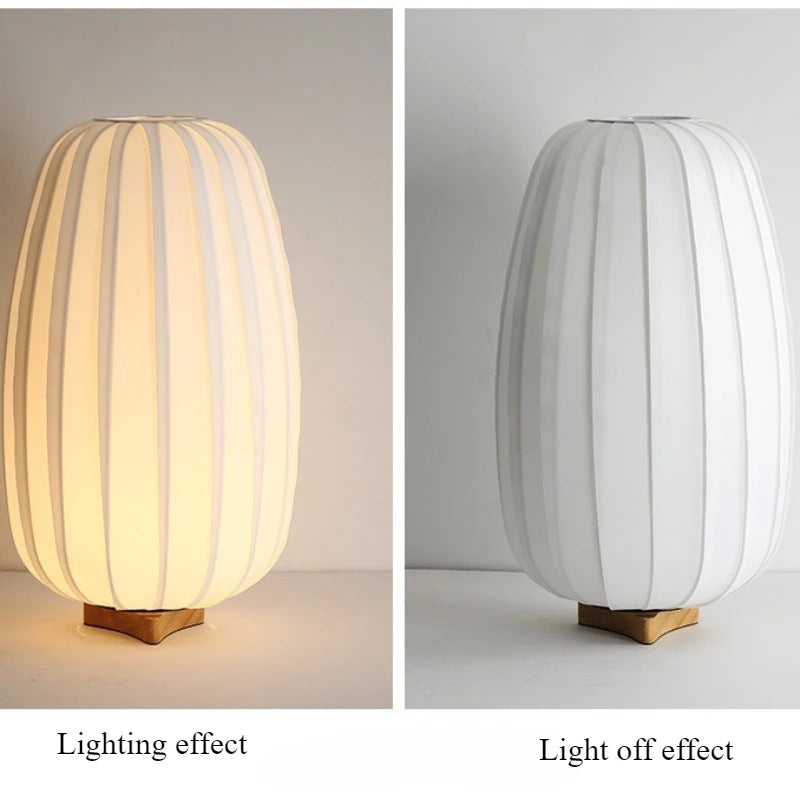 Nordic fabric table lamp, living room and study decorative table lamp, warm bedroom bedside decorative lamp