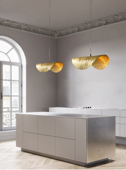 Hammered Brass Suspension Llight  retro pendant light