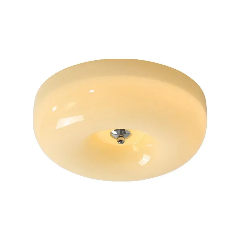 Cream Pudding Ceiling Lamp Bauhaus Glass Light Children's Room Bedroom Ceiling Lamp