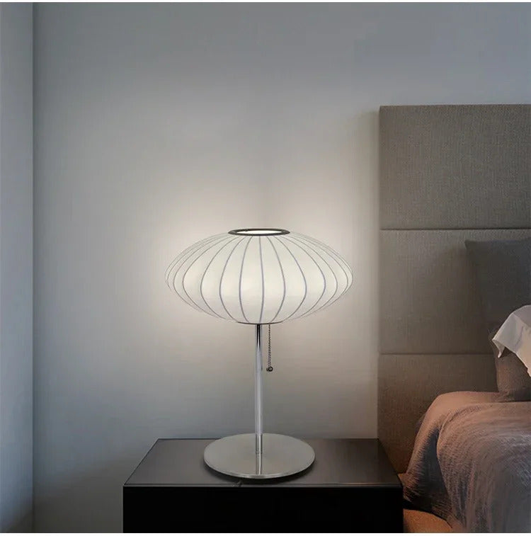 Nelson bubble table lamp wabi sabi white Silk floor light Danish designer Living Room Sofa Side Bedroom Bedside Led Standing Lam