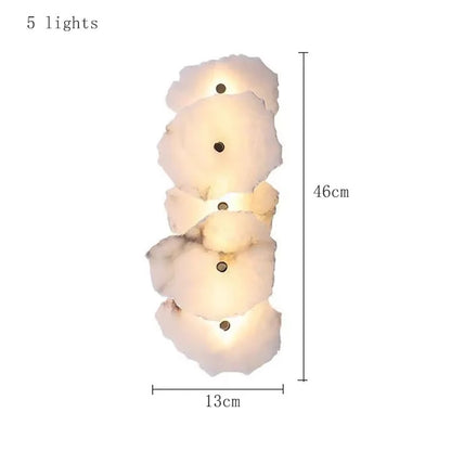 Natural Marble Luxury Wall Lamp Nordic Irregular stone Sconce light