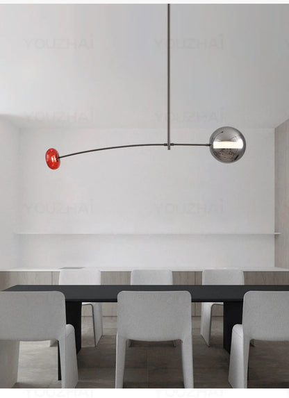 Nordic Art Magic Bean Pendant Lamp Modern Glass Chandelier