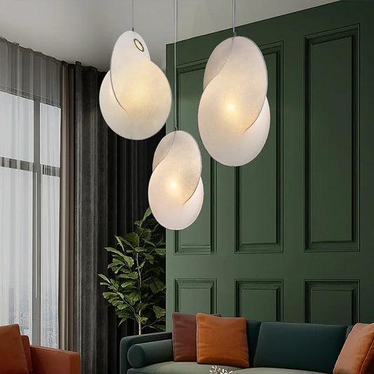 Janpanses Silk Chandelier Overlap Pendant lamp