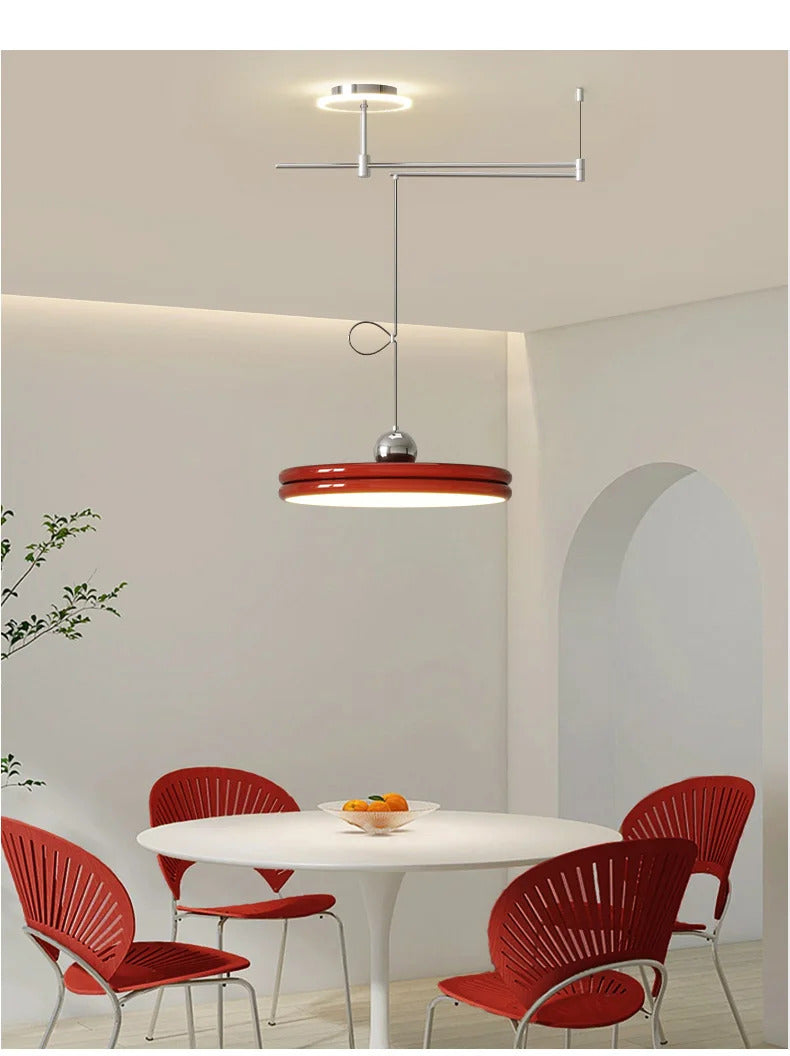 Dining table light modern chandelier Round Reading Desk Light