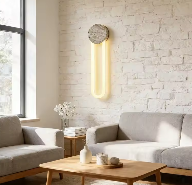 Eloen Travertine Wall Light