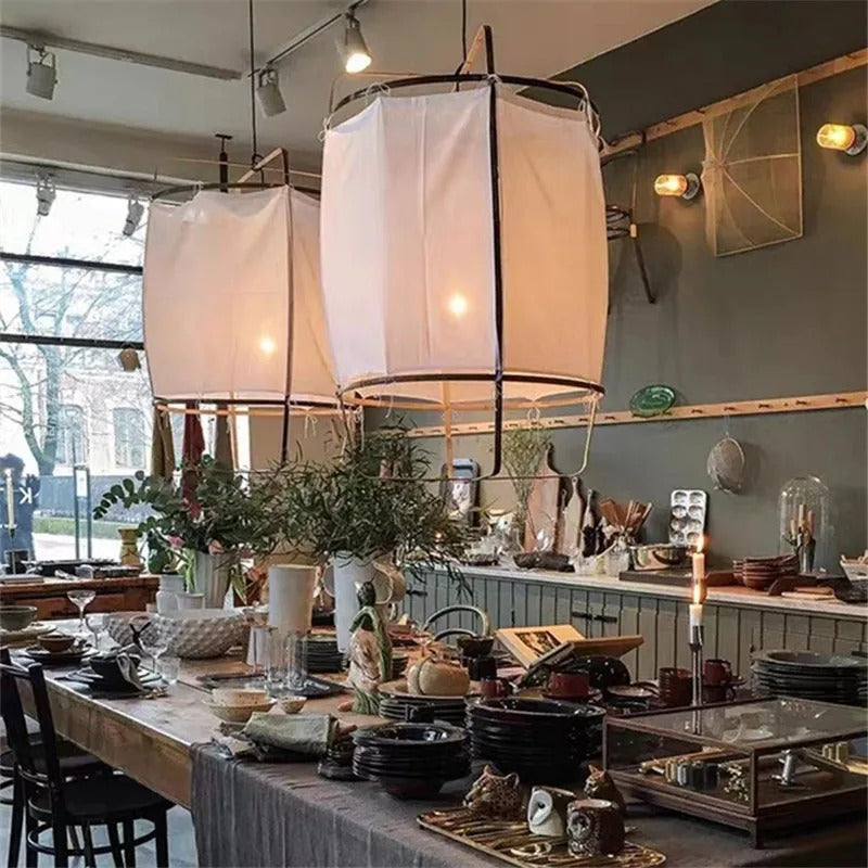Denmark Linen Cloth Pendant Light Ay illuminate Pendant lamp
