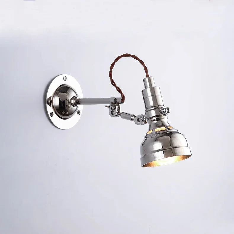 Bauhaus vintage silver wall lamp American Industrial Minimalist Adjustable wall lighting
