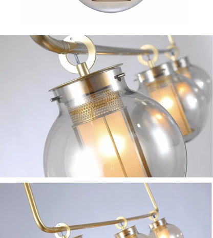 Bai Chandelier Postmodern crossbar design glass ball light