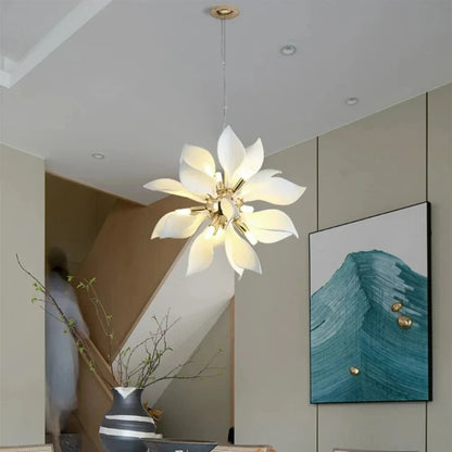 Nordic Petal chandelier Luxury Ceramic Pendant Lamp