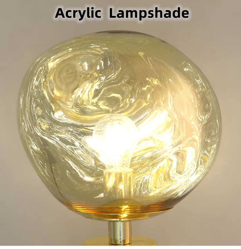 Modern Lava Lampshade LED Table Lamp Bedroom Living Room Restaurant Ambient Desk Lamp Creative Home Decoration Gifts Night Light
