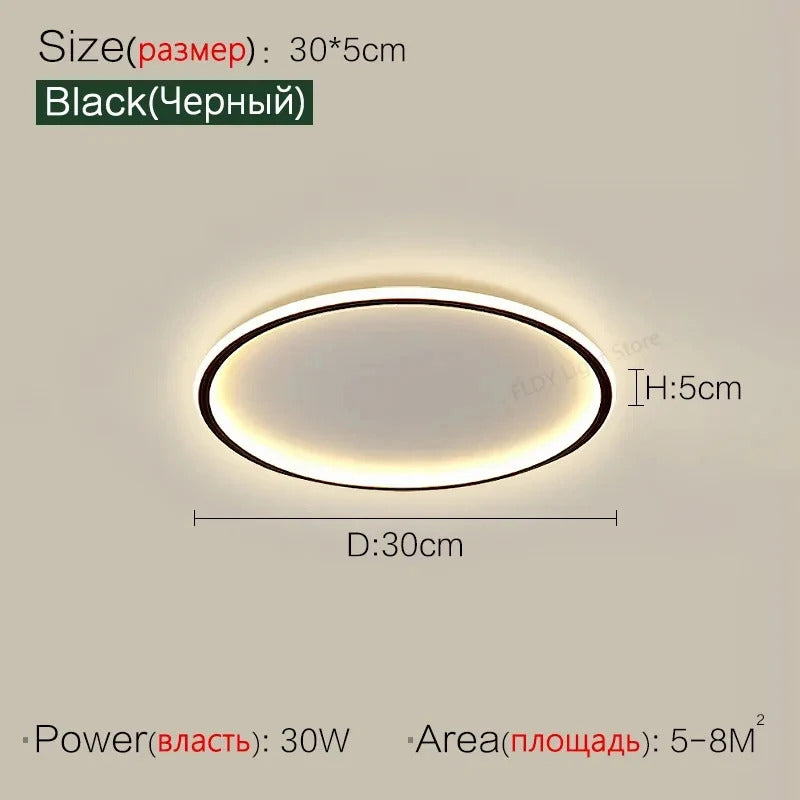 Ultrathin LED Ceiling Lamp Living Room Bedroom Home Decor Lighting Fixture