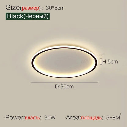 Ultrathin LED Ceiling Lamp Living Room Bedroom Home Decor Lighting Fixture