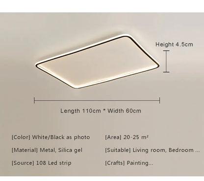 Modern with Remote Control Dimmable Flush Mount Bedroom Living Room Ceiling Light