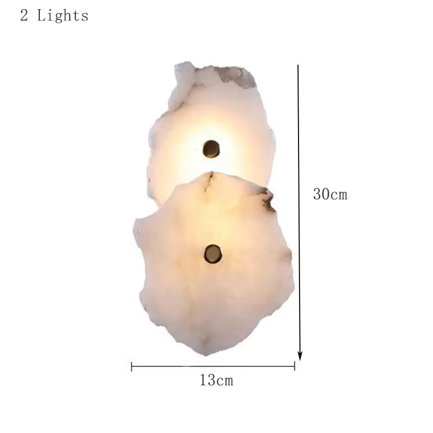 Natural Marble Luxury Wall Lamp Nordic Irregular stone Sconce light