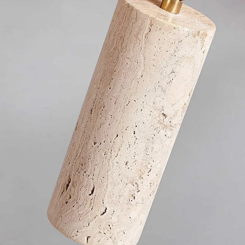 Yellow Travertine Ceiling Lamp for Bedroom Home Decor Lighting Fixtures