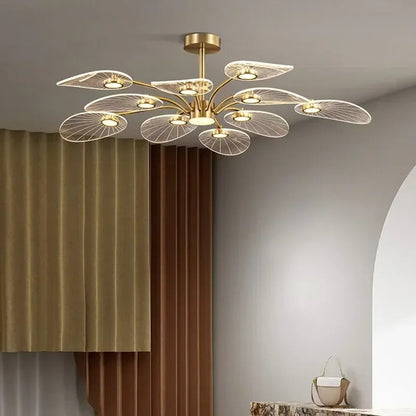 Nordic lotus ceiling light luxury Dining Room Decoration light