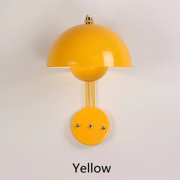 Nordic colorful Bud Wall Lamps Mushroom cute wall sconce bedside night light