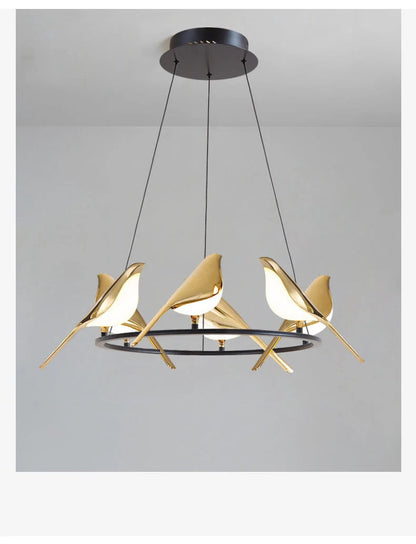 Nomi Chandelier birds chandelier Restaurant kitchen postmodern Decoration lustre design
