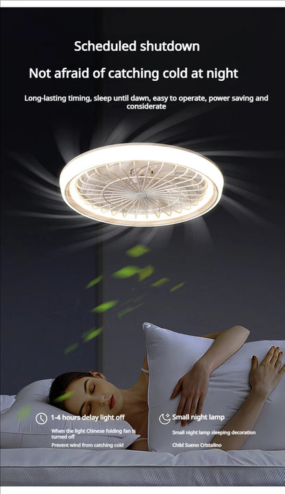 Minimalist Ceiling Fan Light Restaurant Full Spectrum Eye Protection Lamp