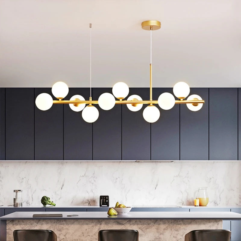 Linear Balls Chandelier