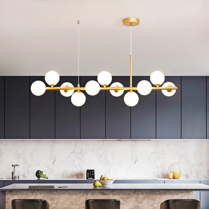 Linear Balls Chandelier