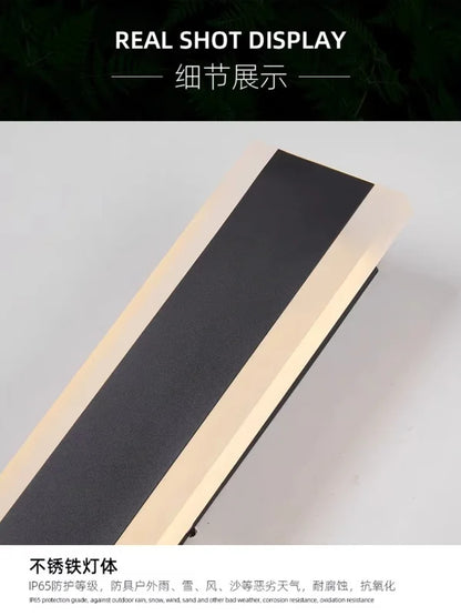 Outdoor Wall Lamps Waterproof Line Minimalist wall Lights Long Strip IP65 Wall Lights