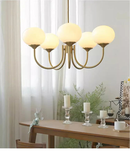 Nordic Simple Bedroom Lamp Designer Art Warm Romantic Children's Room Pink Medieval Bauhaus Chandelier