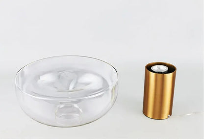 Modern Simple Bedside Table Lamp Nordic Light Luxury Radar Design Model Living Room Bedroom Bedside Light Glass Decorative LED