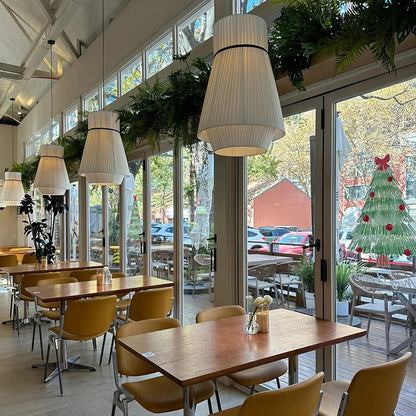 Wabi Sabi White Fabric Pendant Lamp Nordic Restaurant Decoration Cloth Chandelier