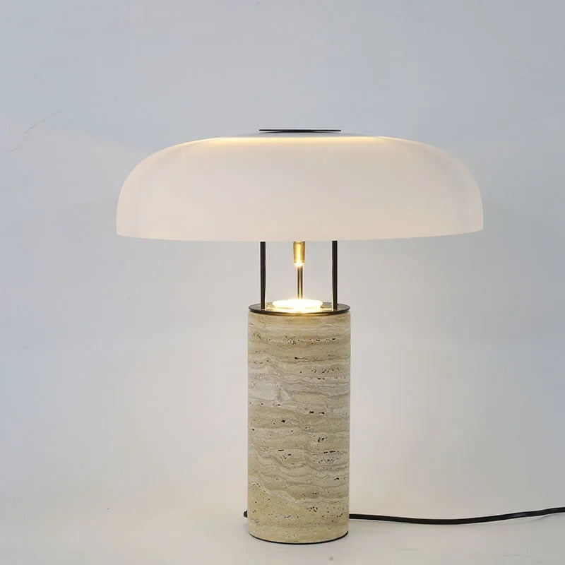 Nordic Table Lamps Natural Yellow Cave Stone Wabi Sabi Style Homestay Decoration Hotel Living Room Study Glass Bedroom Bedside