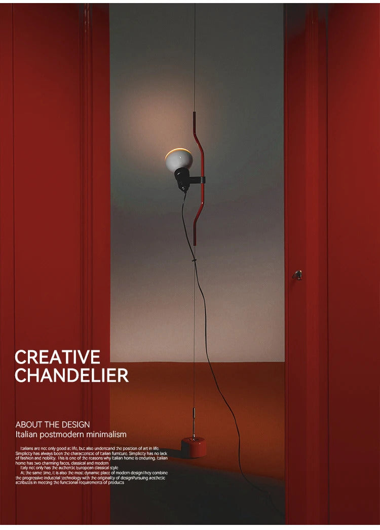 Italian Parentesi Pendant Lamp Modern Parlor Corner Lamp