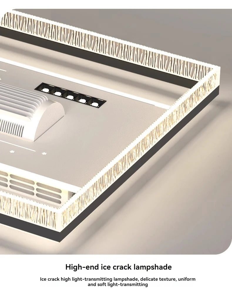 Ceiling Fan Light Invisible Bladeless Ceiling Lamp With Remote Control