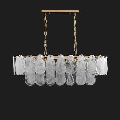 Nordic Luxury Glass Pendant Lamp Metal Crystals LED Chandeliers