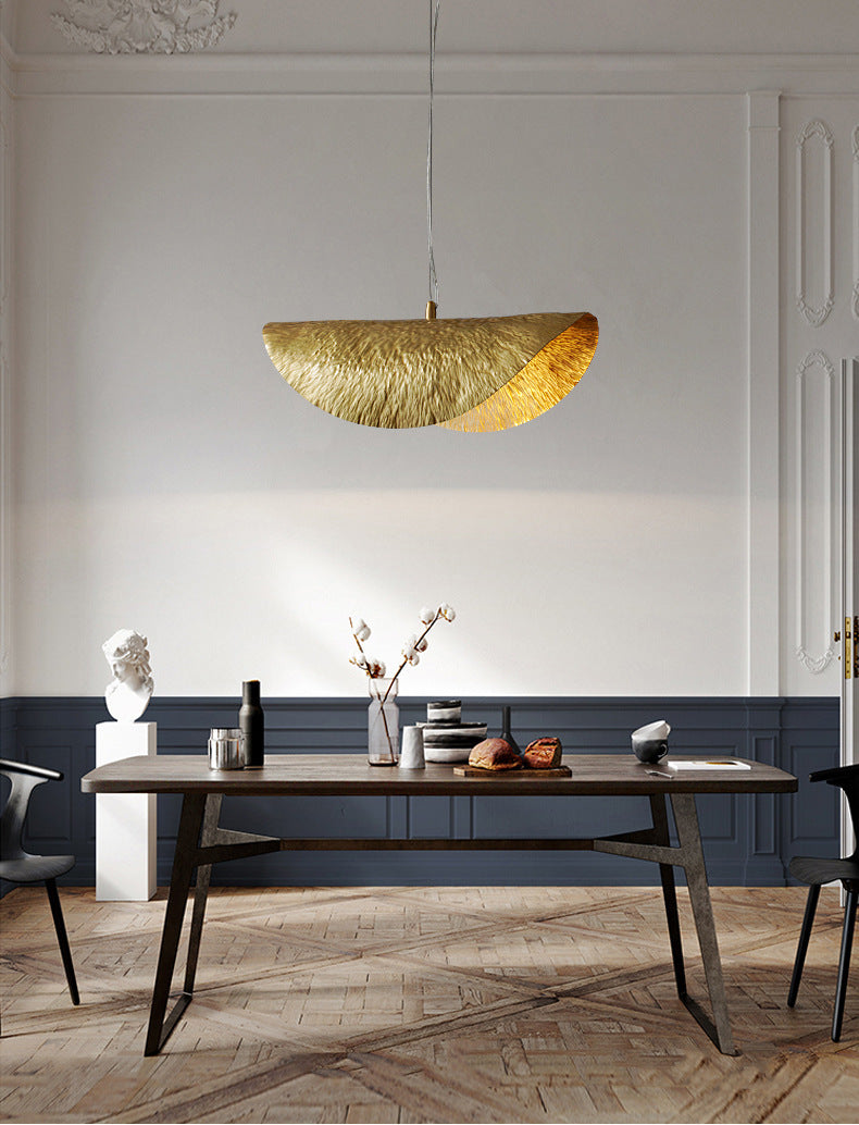 Hammered Brass Suspension Llight  retro pendant light