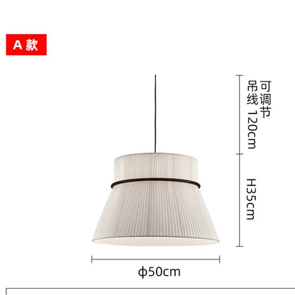 Wabi-sabi Style Pendant Lights Modern Fabric Pendant Lamp Minimalism Cloth Art Chandelier