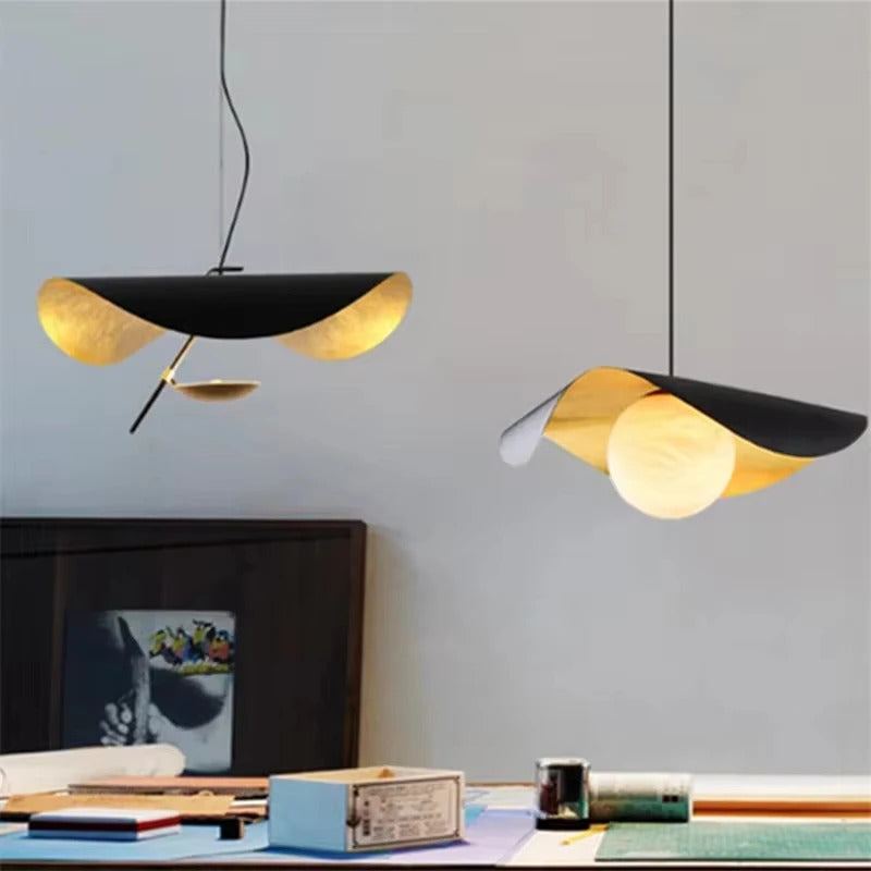 Catellani & Smith Lederam Manta Pendant Lamp Flying Saucer Hat industrial retro replica design lamp white black pendant light
