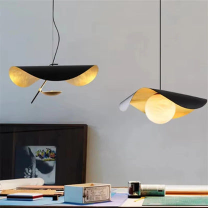 Catellani & Smith Lederam Manta Pendant Lamp Flying Saucer Hat industrial retro replica design lamp white black pendant light