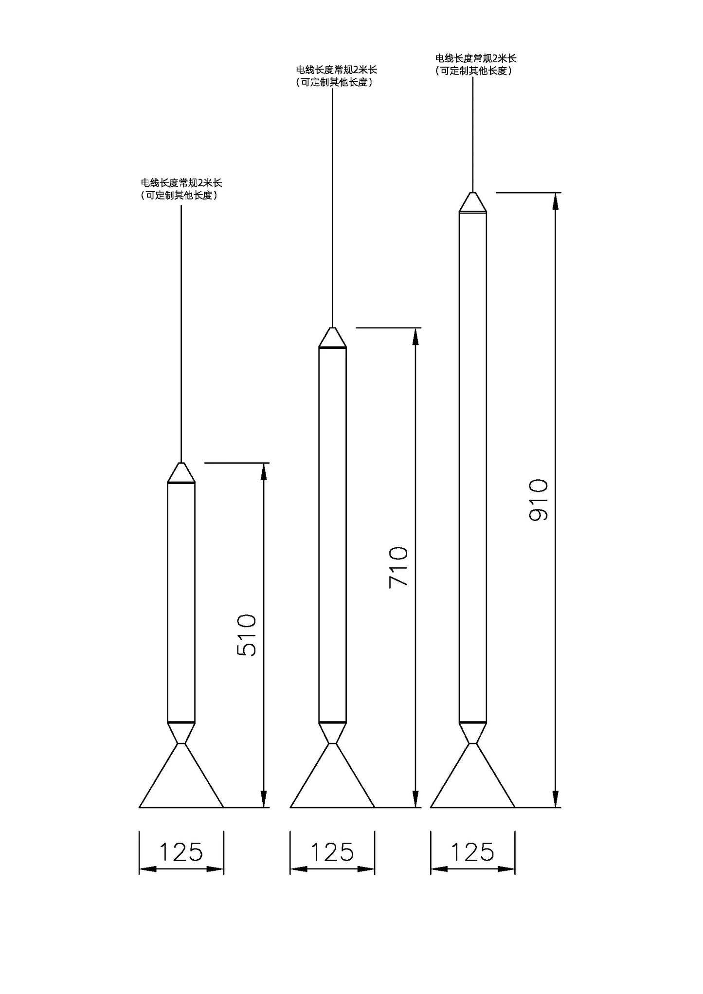 Italian Designer minimalist pendant light Apollo long pole small chandelier LED Hanging Lamp