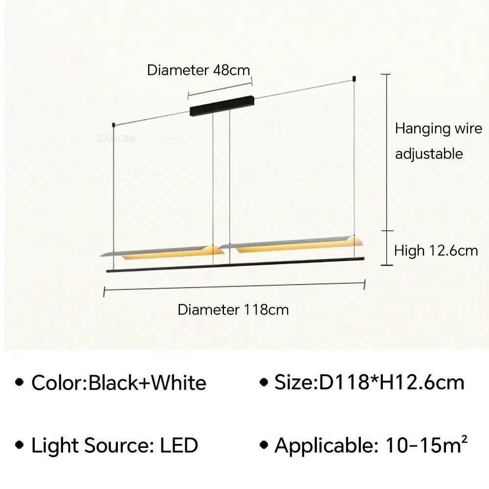 Modern Pendant Lamp LED Chandelier For Living Dining Room Restaurant Bar Kitchen Island Office Home Decor Light Fixture Lustre