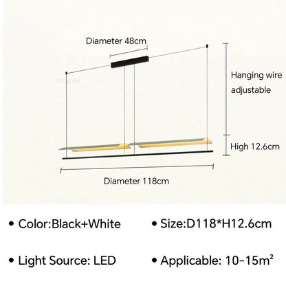 Modern Pendant Lamp LED Chandelier For Living Dining Room Restaurant Bar Kitchen Island Office Home Decor Light Fixture Lustre